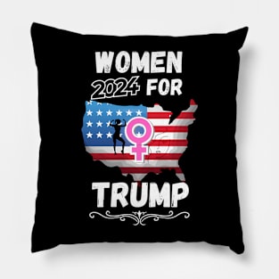 Women For Donald Trump 2024 Pillow