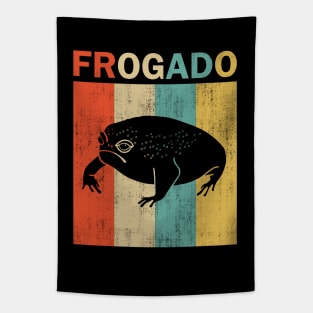 Black Desert Rain Frog Frogado Retro Vintage Style Tapestry