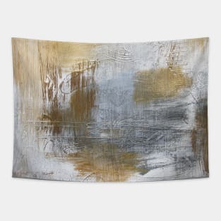 Gold And Grey Textures A1 Tapestry