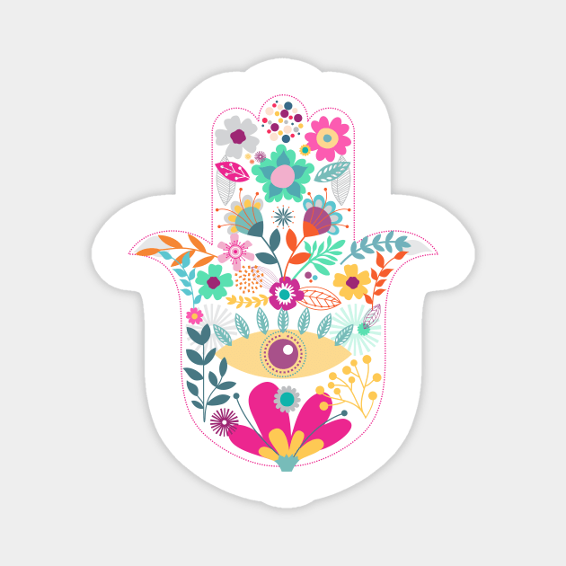 Hamsa hand Magnet by mil_papeles