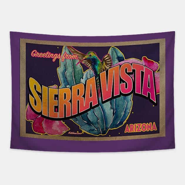 Greetings from Sierra Vista, Arizona Tapestry by Nuttshaw Studios