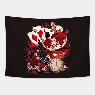 Alice in Wonderland Teacup - Painting Roses Tapestry