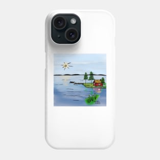 Cottage on an Scandinavian Island Phone Case