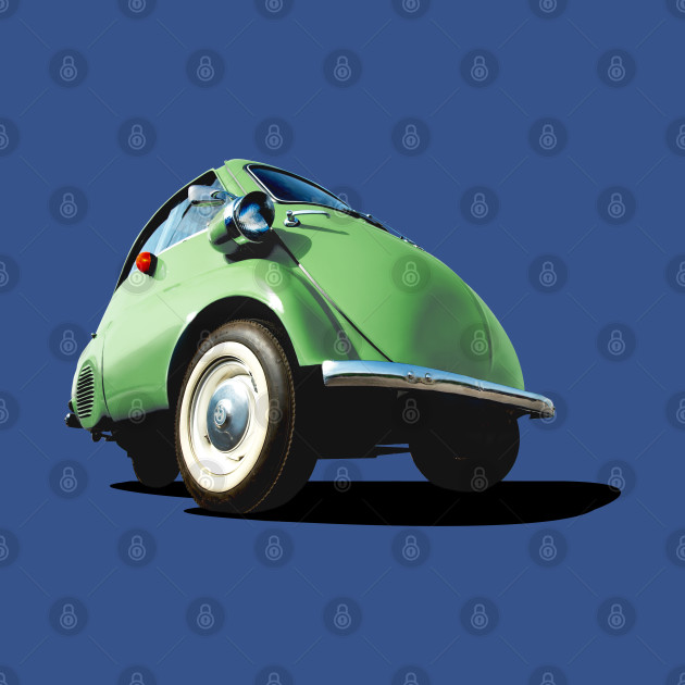 Discover Isetta bubble car in green - Bubble Car - T-Shirt