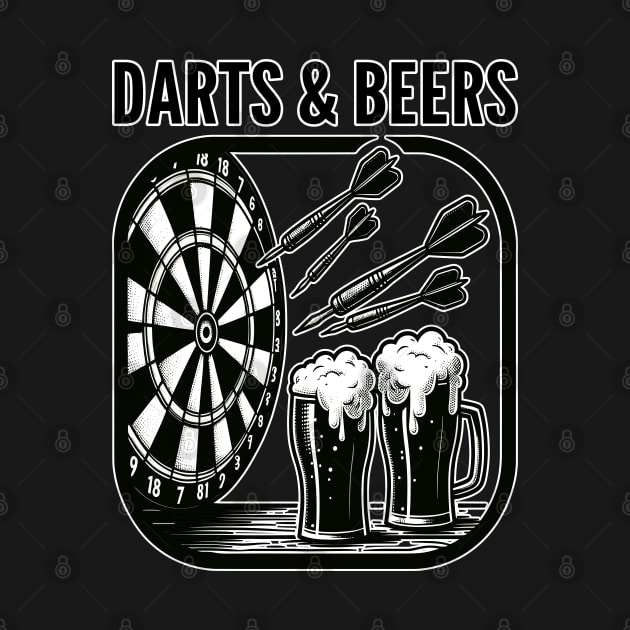 Darts and Beers, Bullseye Brew Crew by maknatess