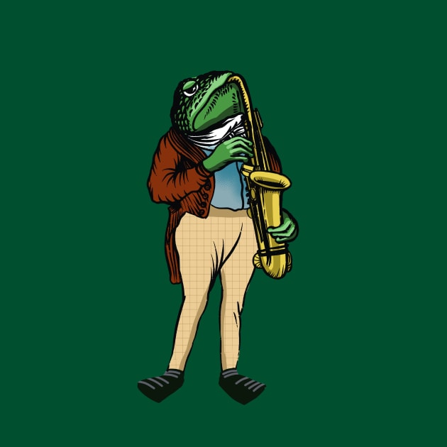 frog musician by Pacesyte