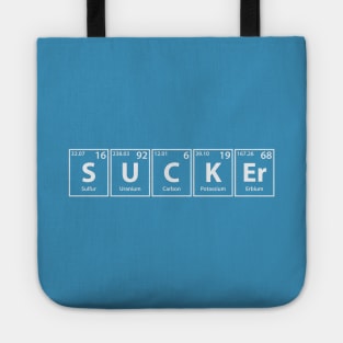 Sucker (S-U-C-K-Er) Periodic Elements Spelling Tote