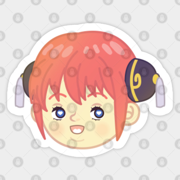 Wallpaper Kagura Chibiness Overload Gintama Anime Sticker Teepublic Desktop Wallpaper Free