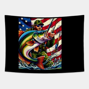 Celebrate Mardi Gras and show your love of fishing with this vibrant patriotic design Tapestry