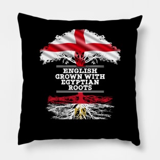 English Grown With Egyptian Roots - Gift for Egyptian With Roots From Egypt Pillow