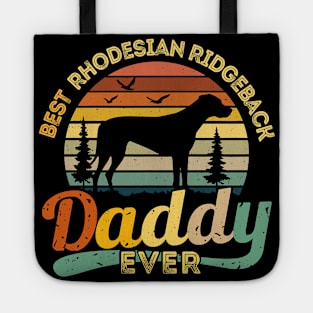 Dog Best Rhodesian Ridgeback Daddy Ever Retro Vintage 459 paws Tote