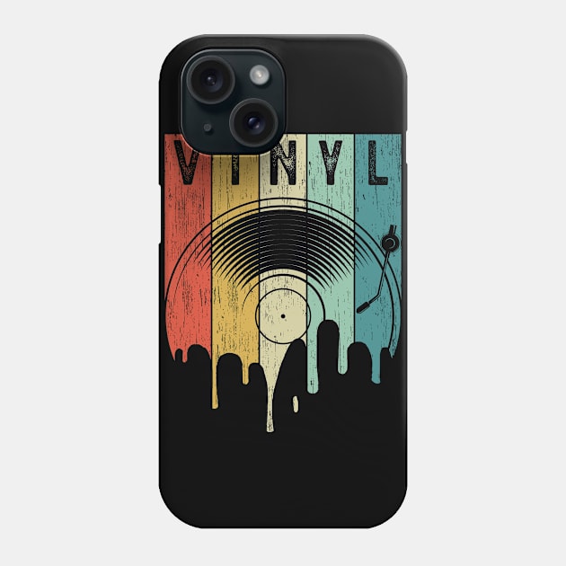 Vintage Vinyl Funny Liquid LP For Music Lovers Phone Case by RK Design