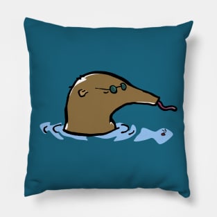 swimming anteater Pillow