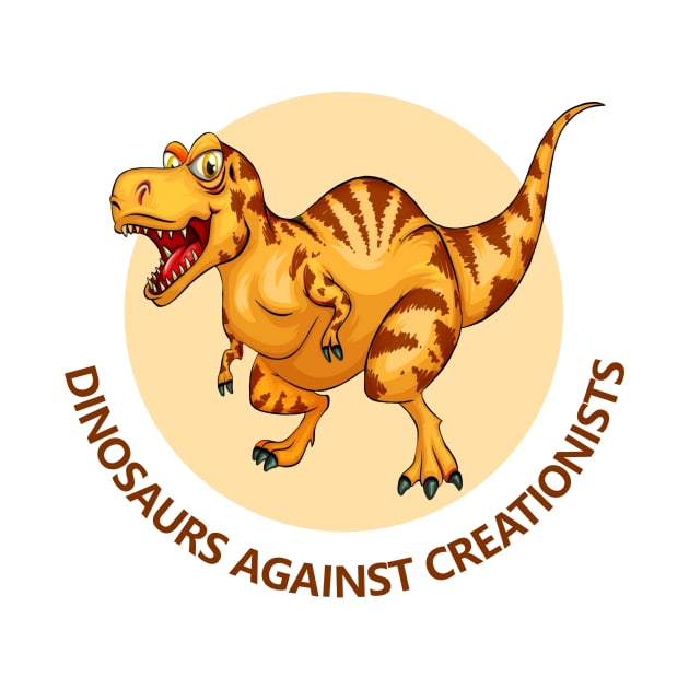 Free Thinking Club - Dinosaurs Against Creationists by Courage Today Designs