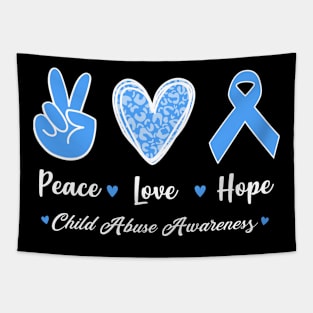 Child Abuse Prevention Awareness Month Blue Ribbon gift idea Tapestry