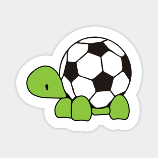 Turtle Soccer Team, Funny Reptile Animal Lover Gift, Cute Sea Soccer Mom,   Game Day Football Season, Beach Gift Magnet