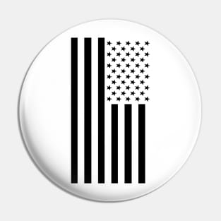 Black & White American Flag Pin