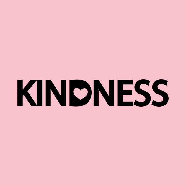 Kindness being kind typography design by DinaShalash