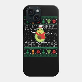 Christmas Vegan Avocado Vegetarian Ugly Christmas Xmas Phone Case