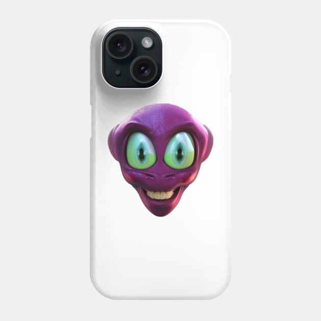 alien's face Phone Case by mdr design