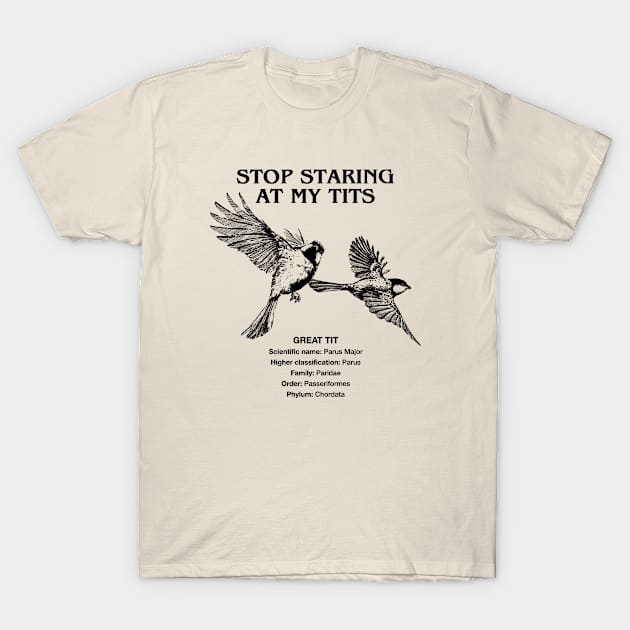 I love tits T-shirt Funny Gift for Birdwatching & Tit bird -  Portugal