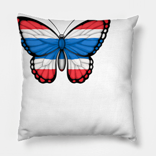 Thai Flag Butterfly Pillow