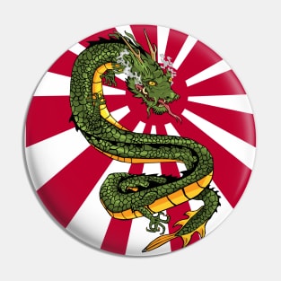 Rising Sun Dragon Pin