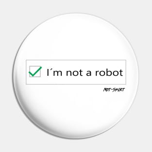 I'm not a robot Pin