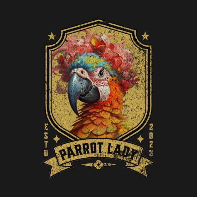 Crazy Parrot Lady Design - Bird Lover's Delight by teweshirt