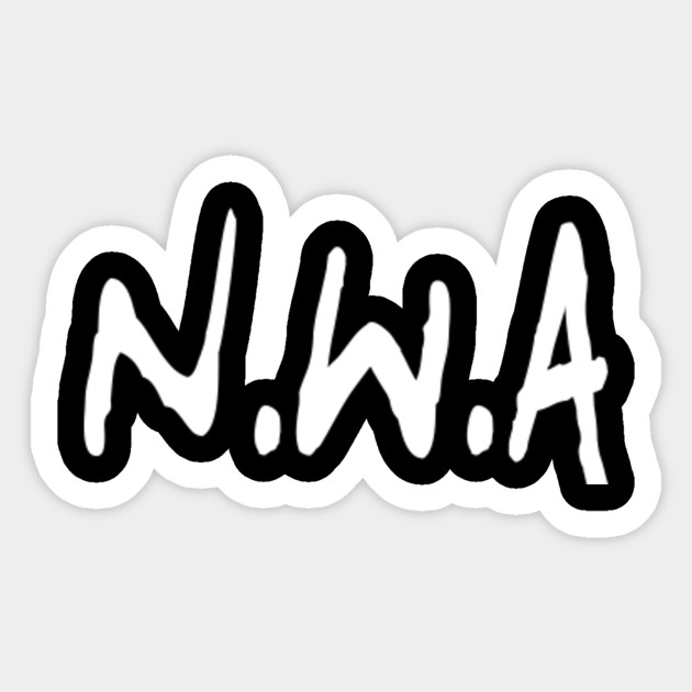 Nwa Straight Outta Compton Nwa Sticker Teepublic Au