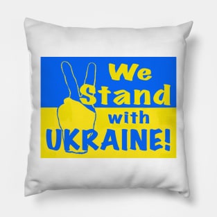 We Stand with Ukraine Pillow