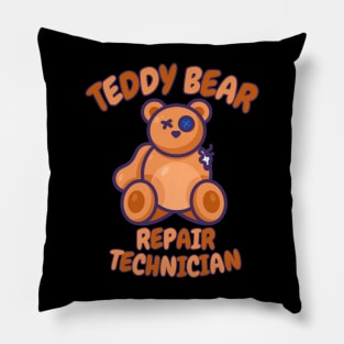 Teddy Bear Repair Technician Pillow