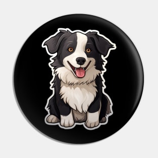 Cute Border Collie Dogs Funny Border Collie Pin