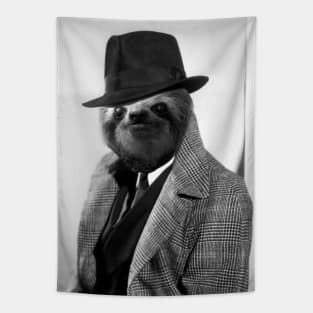 Gentleman Sloth 9# - Print / Home Decor / Wall Art / Poster / Gift / Birthday / Sloth Lover Gift / Animal print Canvas Print Tapestry