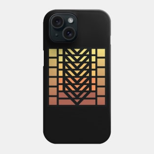 “Corporate Dimensions” (No.1)” - V.5 Brown - (Geometric Art) (Dimensions) - Doc Labs Phone Case