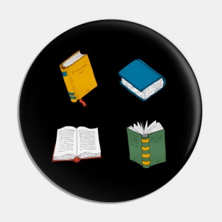 Books lovers - black Pin