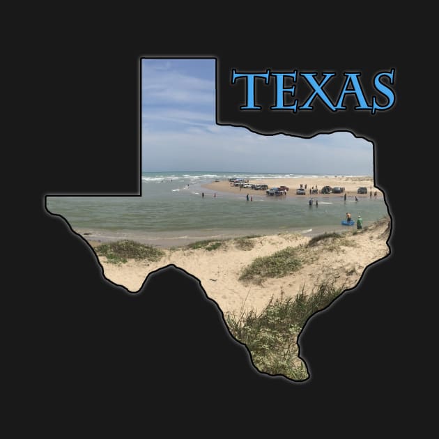 Texas State Outline (Boca Chica Park & Beach) by gorff