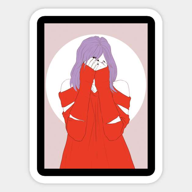 Girl in red - Emotional - Sticker