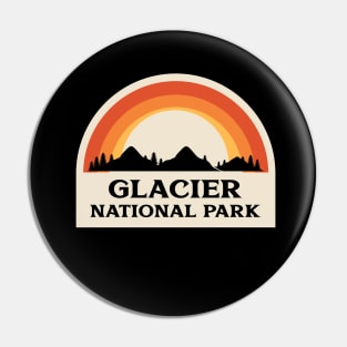 Glacier National Park Retro Pin