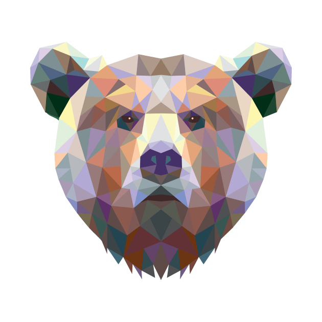 Fractal Grizzley Bear by SandiTyche