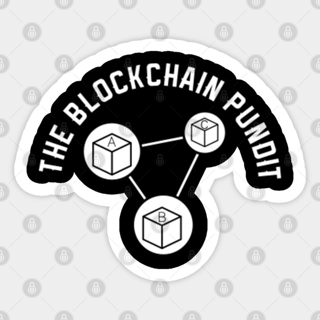 The Blockchain Pundit The Blockchain developer Geek - The Blockchain Pundit The Blockchain De - Sticker