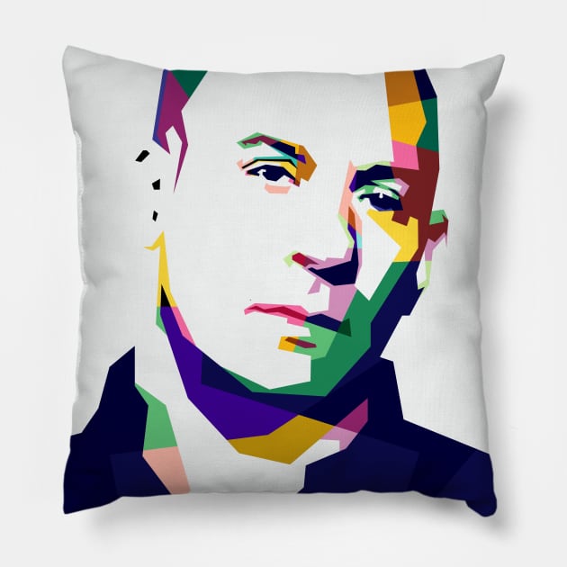 Vin Diesel Pillow by BarnawiMT