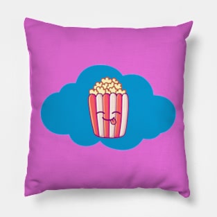 Funny popcorn shirt Pillow