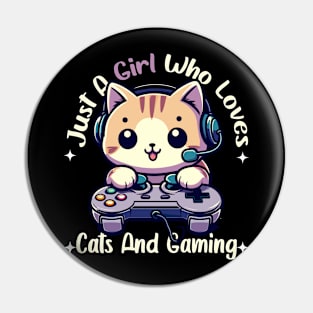 Easily distracted by Cats and Games Pin