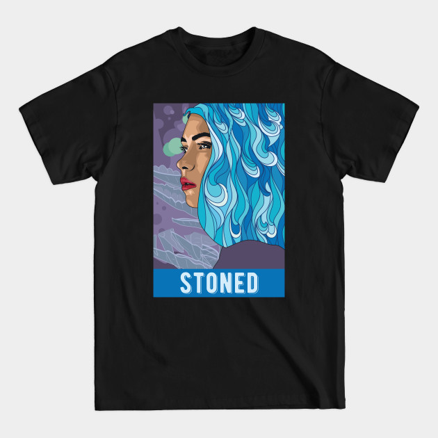 Discover Stoner Stoned - Weed Smoking - T-Shirt