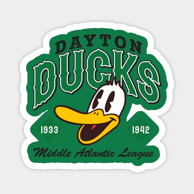 Dayton Ducks Magnet by MindsparkCreative