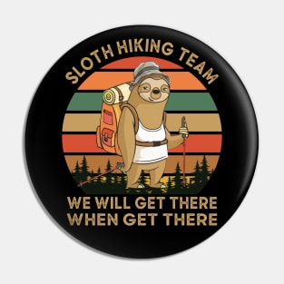 Sloth Hiking Team Pin