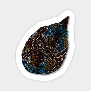 Aboriginal Art - Leaf Magnet