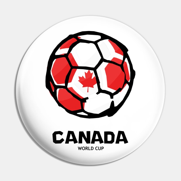 Canada Football Country Flag Pin by KewaleeTee