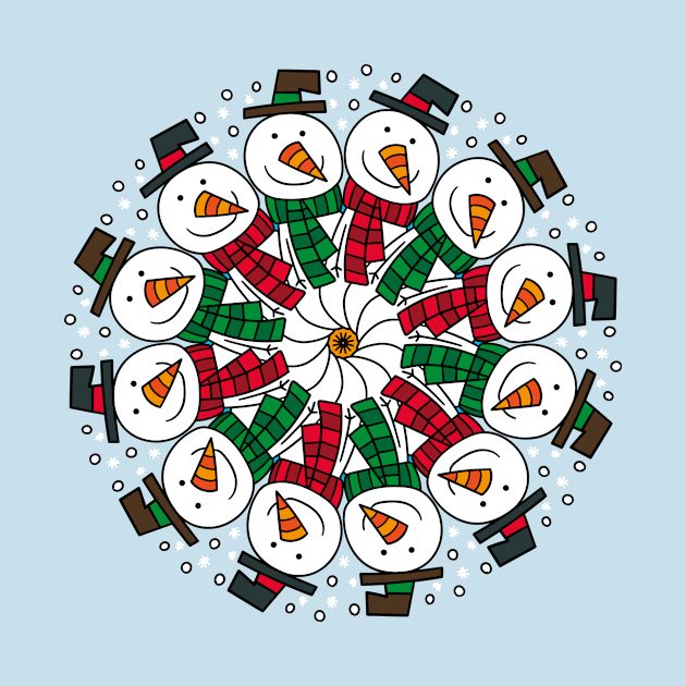 Mandala snowman by JoanaJuheLaju1